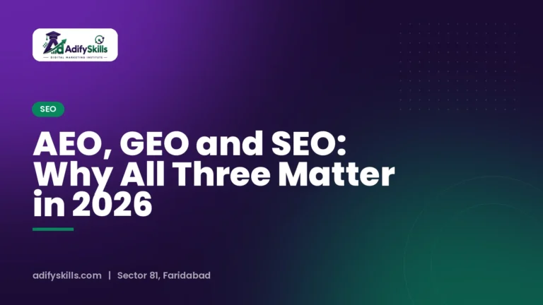 AEO, GEO and SEO: Why All Three Matter in 2026