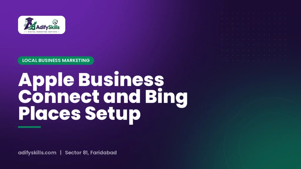 Apple Business Connect and Bing Places Setup