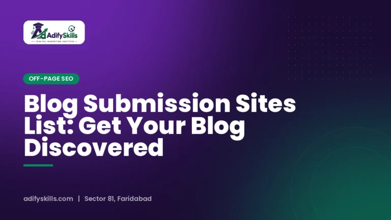 Blog Submission Sites List: Get Your Blog Discovered