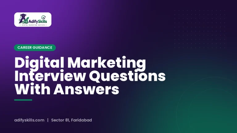 Digital Marketing Interview Questions With Answers