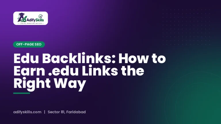 Edu Backlinks: How to Earn .edu Links the Right Way