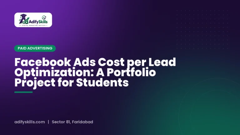 Facebook Ads Cost per Lead Optimization: A Portfolio Project for Students