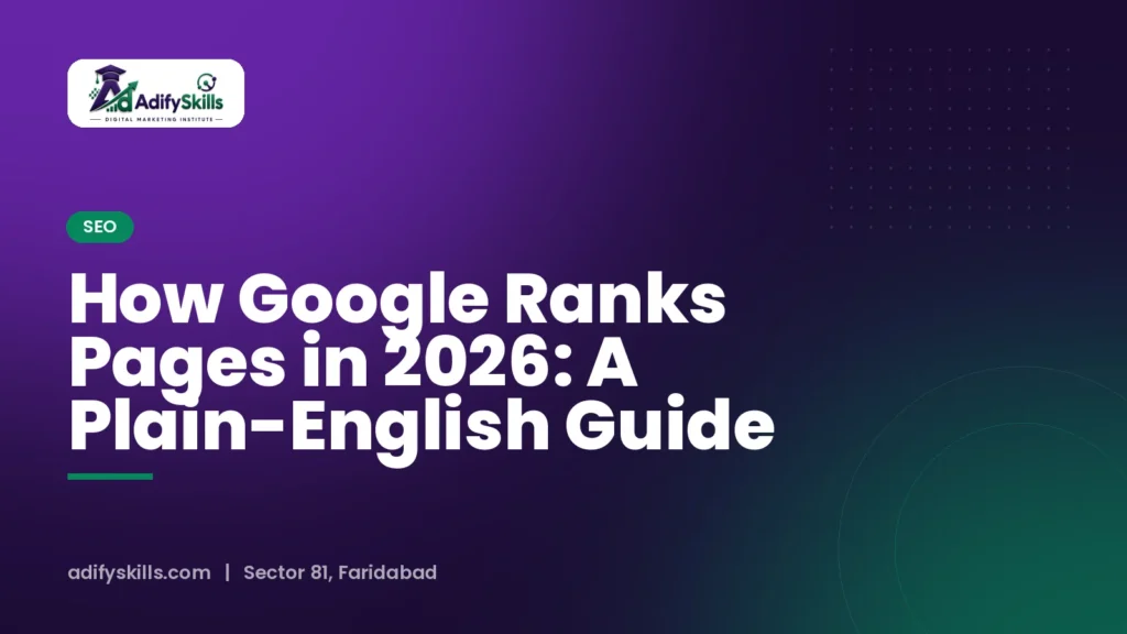 How Google Ranks Pages in 2026: A Plain-English Guide