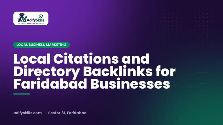 Local Citations and Directory Backlinks for Faridabad Businesses