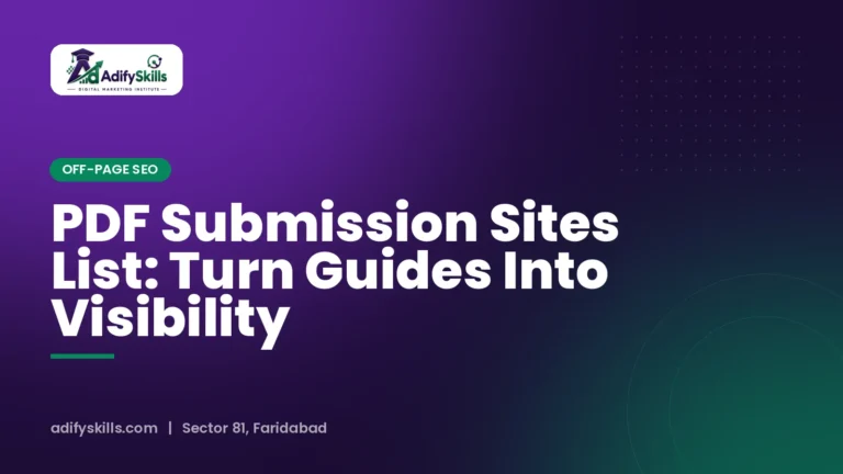 PDF Submission Sites List: Turn Guides Into Visibility