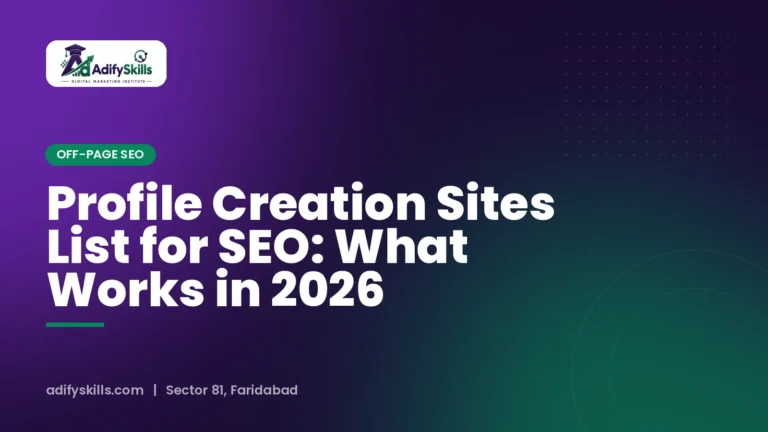 Profile Creation Sites List for SEO: What Works in 2026