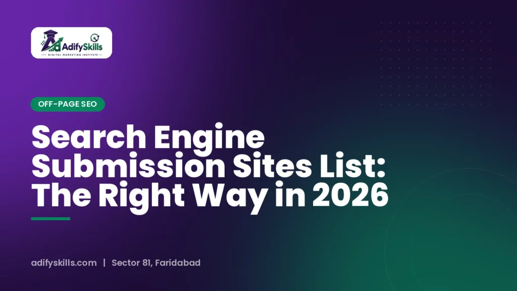 Search Engine Submission Sites List: The Right Way in 2026
