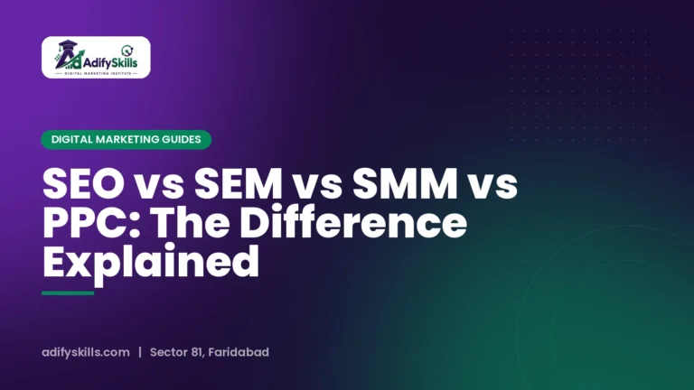 SEO vs SEM vs SMM vs PPC: The Difference Explained