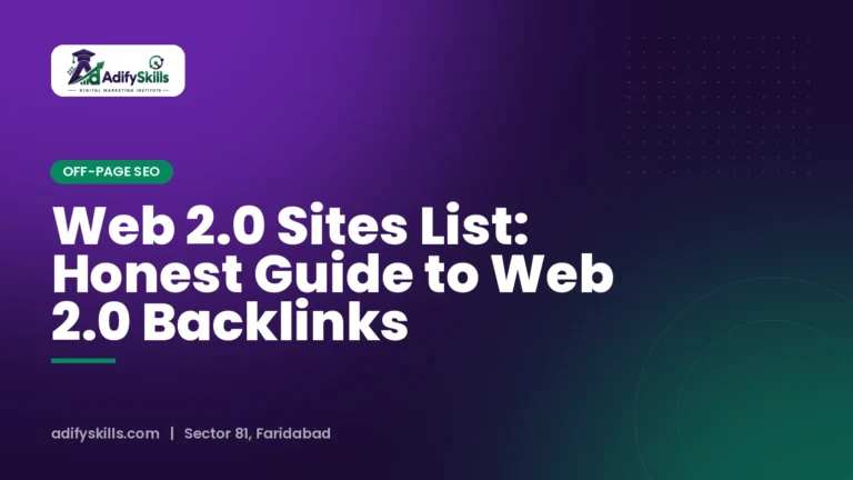 Web 2.0 Sites List: Honest Guide to Web 2.0 Backlinks