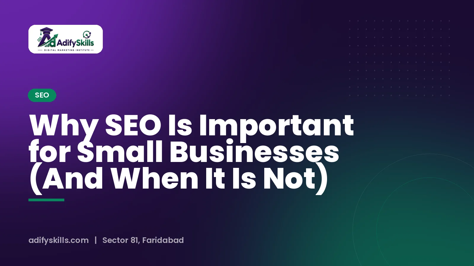 Local SEO and small business search visibility explained